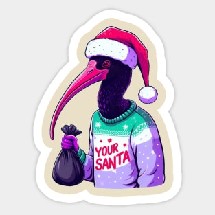 Xmas Bin Chicken Sticker